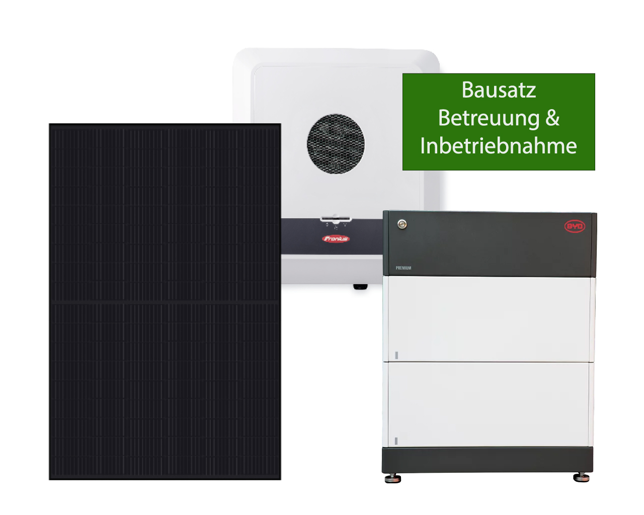 Fronius Gen24 - Solarpaket Sonne - Bis 8000 kWh Jahresverbrauch - Bausatz