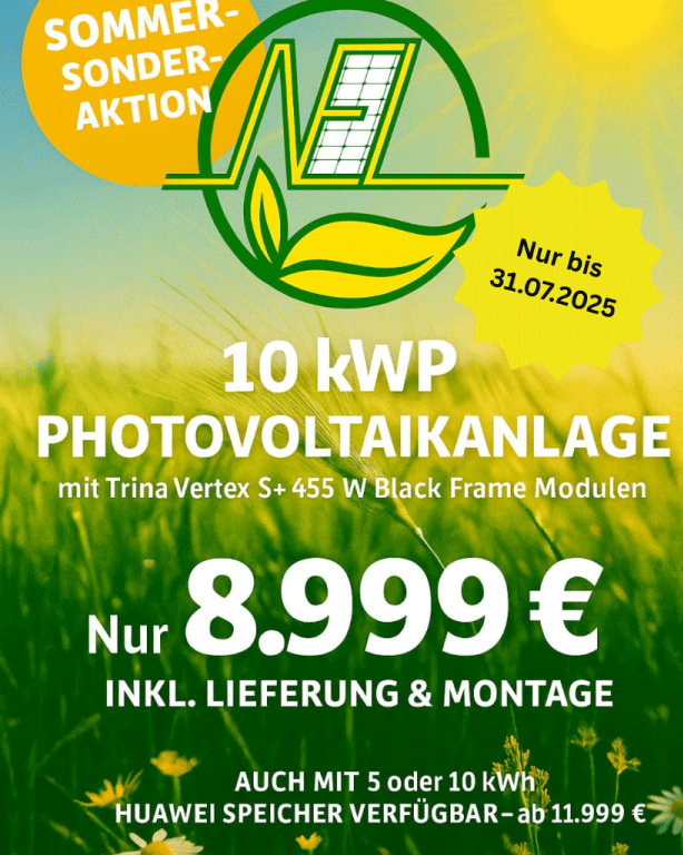 Sommer - Special - 10,01 kWp - Fix & Fertig